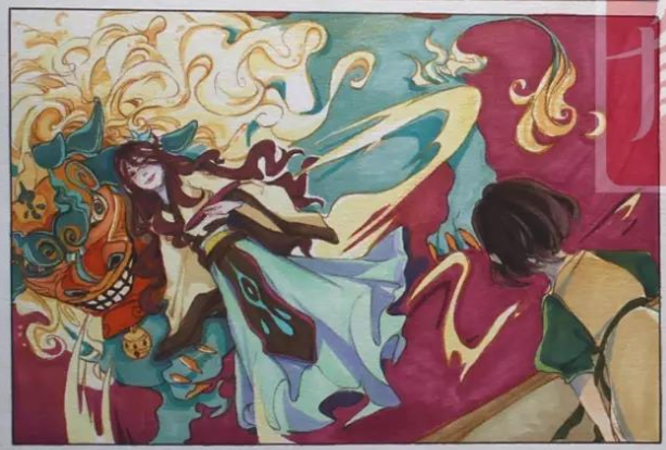 单纯的画画,我忘记了烦恼!--翟12维